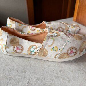 Toms Womens Alpargata Natural Dumplings Dim Sum Slip On Flats Shoes 8.5